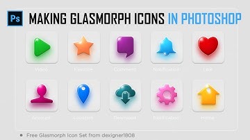 Glassmorphism Icon Set - FREE Download!