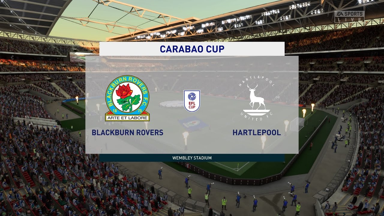 Blackburn Rovers vs Hartlepool United (10/08/2022) EFL Cup FIFA 22