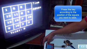 Number puzzle game with Arduino and Tv