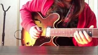 Blue bossa guitar improv chords