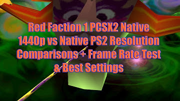 Red Faction 1 PCSX2 Native 1440p vs Native PS2 Resolution Comparisons + Frame Rate Test