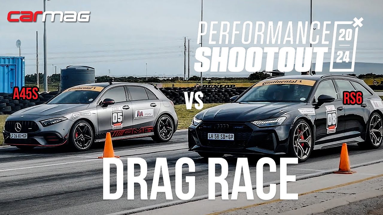 DRAG RACE: Audi RS6 Performance vs Mercedes-AMG A45 S