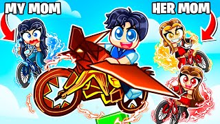 My Mom Vs Girlfriends Creepy Mom In Bike Obby I Spent 100,000