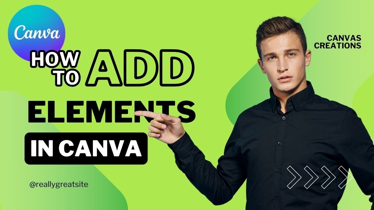 Adding Elements in Canva | Easy Tutorial - YouTube