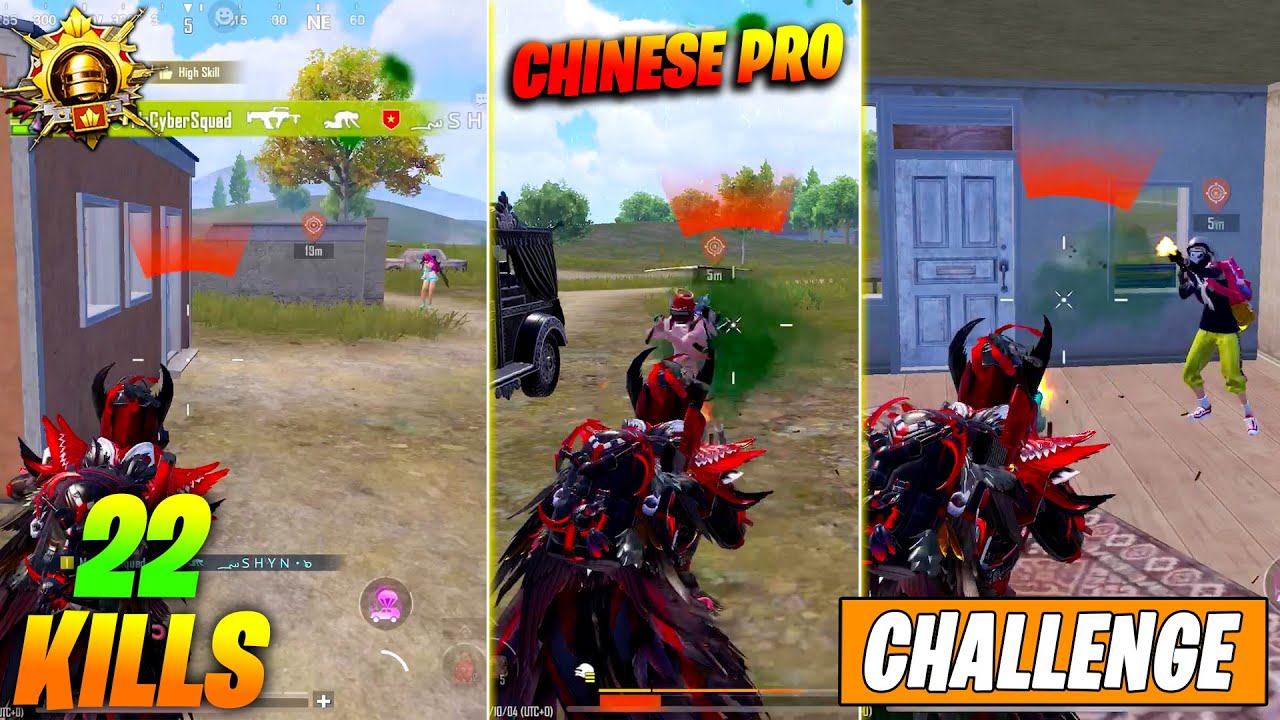 😱 OMG !! 12 CHINESE PRO PLAYERS BACK TO BACK RUSHED & CHALLENGED ME & BLOODRAVEN X-SUIT IN BGMI