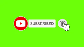 Green screen  subscribe and notification bell