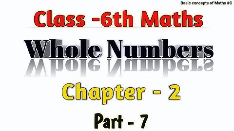Exercise -2.3 QUESTIONS 1, 2, 3 | Whole Numbers | Chapter -2 | Class -6th Maths | NCERT | Part -7