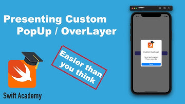 Custom PopUp Overlayer View - Swift - UIKit