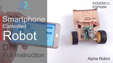 Smarphone controlled Robot using NODEMCU - esp8266