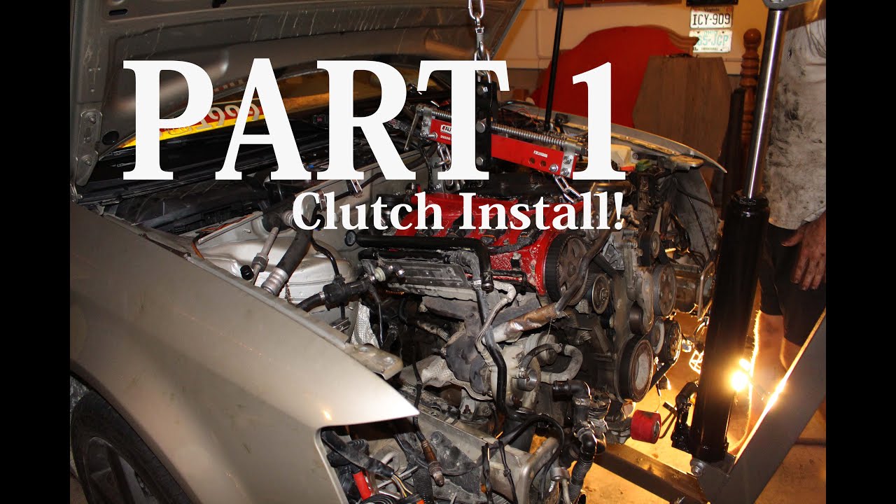 Stage 1 Clutch Install Audi A4 Part 1 Youtube