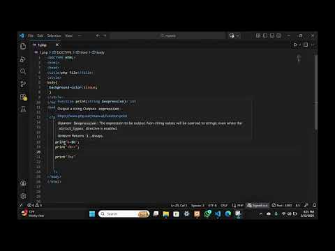 Basic php code |Web technologies|Task 2