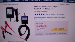 Harbor Freight Automatic Battery Float Charger Review