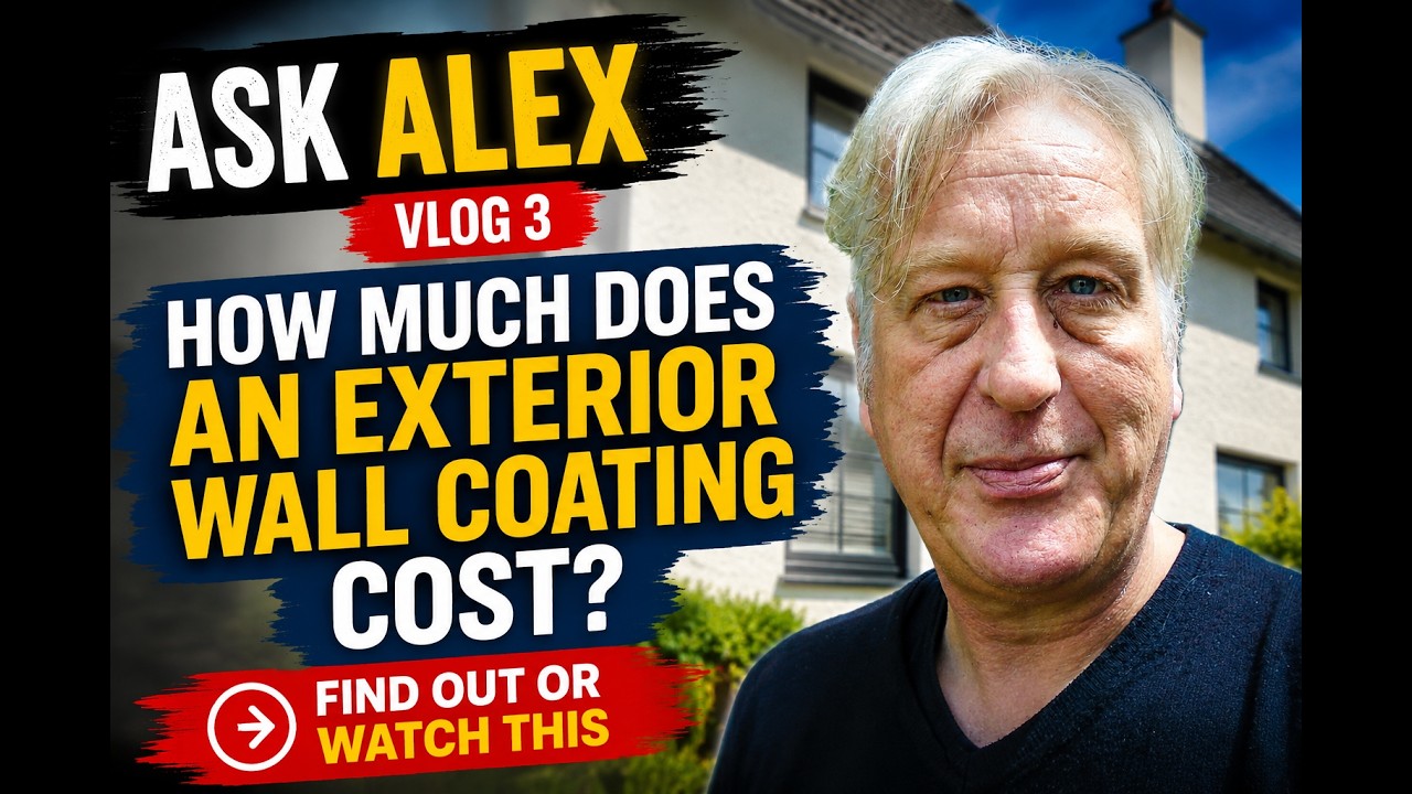 How much does an exterior wall coating cost? Ask Alex Vlog 3