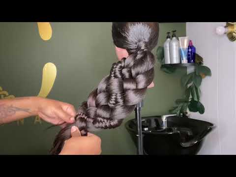 COMMENT: 5 Strand Braid Ponytail / Chignons (! Noir Brides ÉCOUTER)