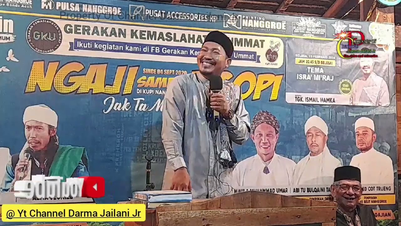 NGAJI SAMBIL NGOPI DI KUPI NANGGROE BERSAMA TGK.ISMAIL HAMKA.TEMA ISRA' MI'RAJ 1445 H/2024 M