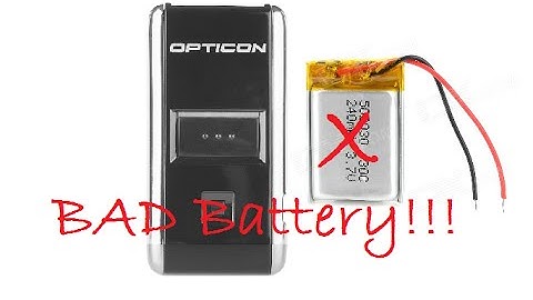 Bad Dead BATTERY Opticon Scanfob Fix Repair (Wont Charge Replace Weak OPN-2006 OPN-2005 OPN-2002)