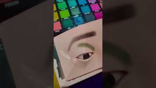 Title -Bold Graphic Eye Makeup 💚🔥 | Creative Cut Crease + Wing Liner Look | Trending Eye Art 2026...