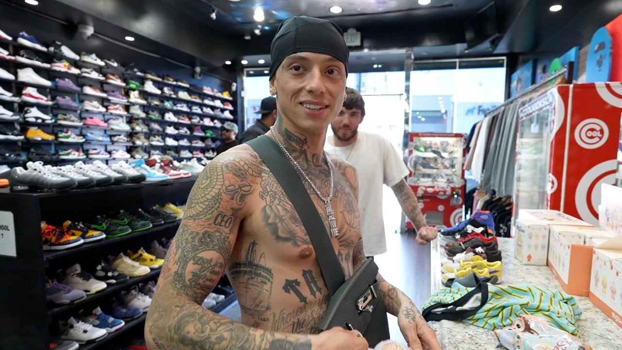 Central Cee blows a bag at COOLKICKS!