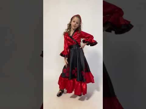 Карнавальний костюм для дівчинки Циганочка, Циганка, видео 1