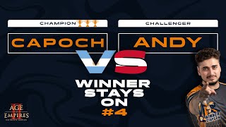 Winner Stays On #4 - FreakinAndy vs. Capoch | Bo7 | cast by Hera
Winner Stays On #4 comes with the 3 times Champion @Capoch vs Challenger @FreakinAndyAOE!
Can Andy break the gamer face and end his run?
https://liquipedia.net/ageofempires/Winner_Stays_On/AoE2
Twitter: https://twitter.com/GamerLegionAoE
Instagram: https://www.instagram.com/gamerlegion/
Facebook: https://www.facebook.com/GamerLegion/
Twitch: https://www.twitch.tv/GamerLegion/ Winner Stays On #4 - FreakinAndy vs. Capoch | Bo7 | cast by Hera