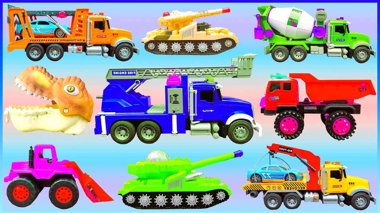 MÁY XÚC, CẦN CẨU, XE CỨU HỎA, KHỦNG LONG, CÁC PHƯƠNG TIỆN GIAO THÔNG