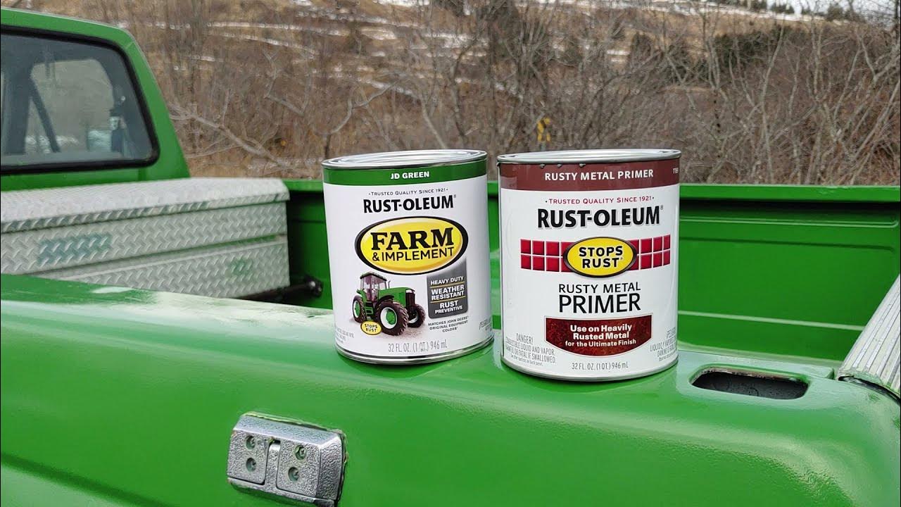 DIY Rustoleum foam roller paint job F150 pickup truck YouTube