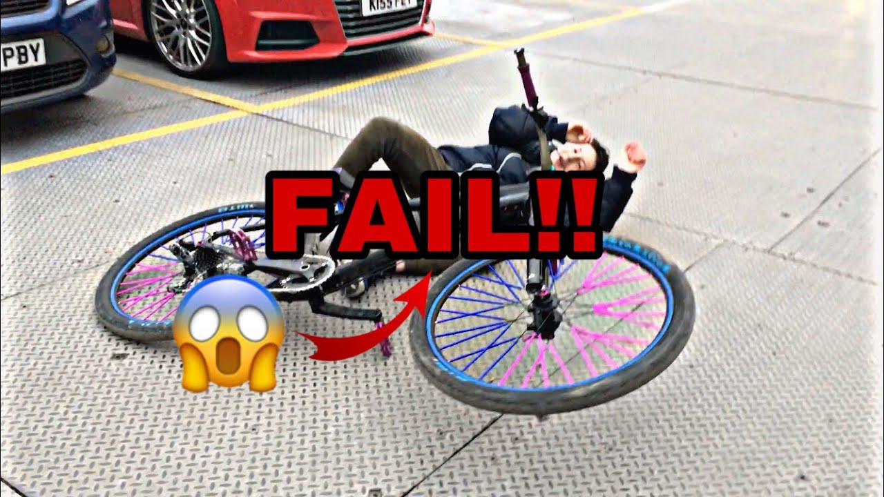 *FAIL* WHEELIES WITH NO BRAKE! YouTube