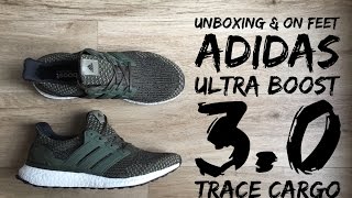 Adidas Ultra Boost 3.0 LTD 'Trace Cargo' | UNBOXING & ON FEET | fashion shoes | 2017 | HD