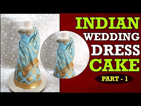 indian-wedding-dress-cake-|-part-1-|-step-by-step-|-maaria-tanveer