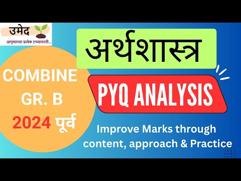 Combine Gr. B 2024 पूर्व PYQ Analysis by Pramod Wadavkar | UMED MPSC | #mpsc #economics #pyq