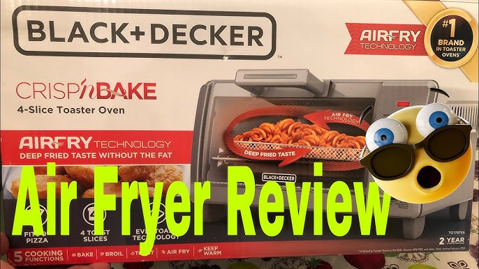 Black & Decker Crisp 'N Bake Air Fry Digital 4 Slice Toaster Oven