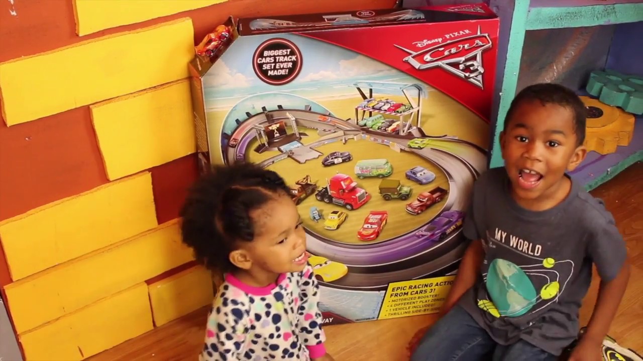 Disney Cars 3 Movie Toys Race Track Play Set YouTube