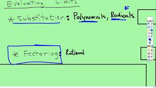 Limits: Rational Functions - Factor First then Substitute