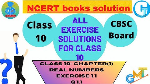 Exercise 1.1 Q.(1.1) | Using Euclid