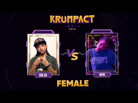 GIRL BUCKSTRANGER VS RIYA | TOP14 BATTLE | FEMALE KRUMP CATEGORY | KRUMPACT INDIA 2024