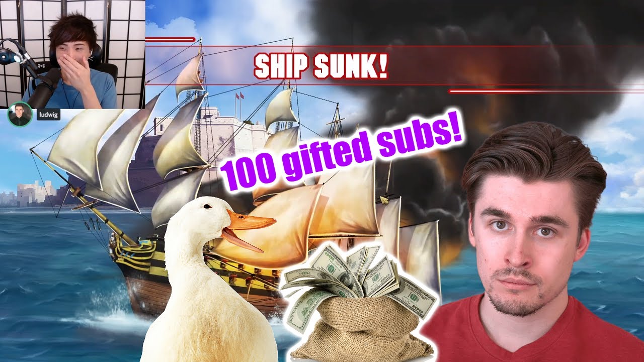 Ludwig Bets $500 Against Sykkuno [BATTLESHIP]