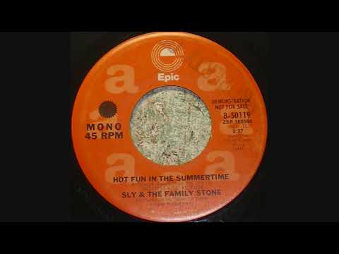 1969 Hot Fun In The Summertime - Sly & the Family Stone (radio station reissue 45, mono AM side)
