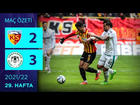 ÖZET: Yukatel Kayserispor 2-3 Konyaspor | 29. Hafta -  2021/22