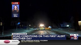 Morning driving conditions: 6 a.m. live report