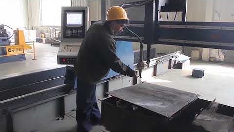 gantry type plasma cutting machine installation video
