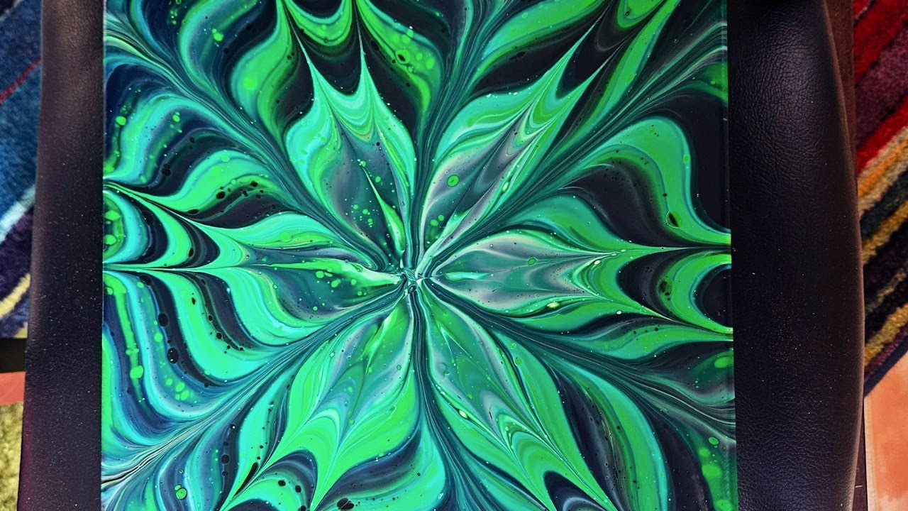 OPEN CUP ACRYLIC POUR WITH GLUE AND WATER! - FLUID ART - YouTube