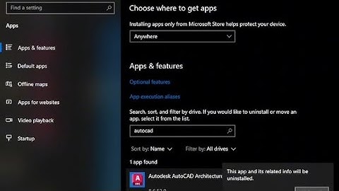How to uninstall Autodesk AutoCAD Architecture 2024