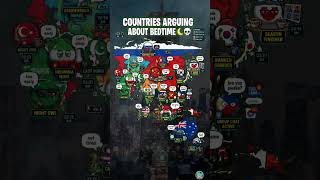 COUNTRIES ARGUING ABOUT BEDTIME 🌙💀