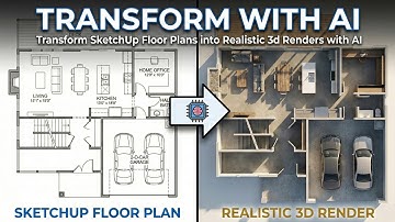 Transform SketchUp floor plans into Realistic 3d Renders with AI