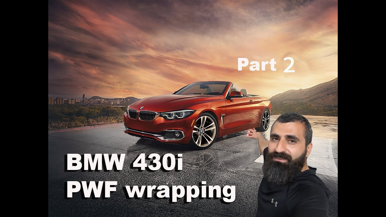 BMW 430i PWF wrapping ( Часть 2) Matt Anodized Red 2.0