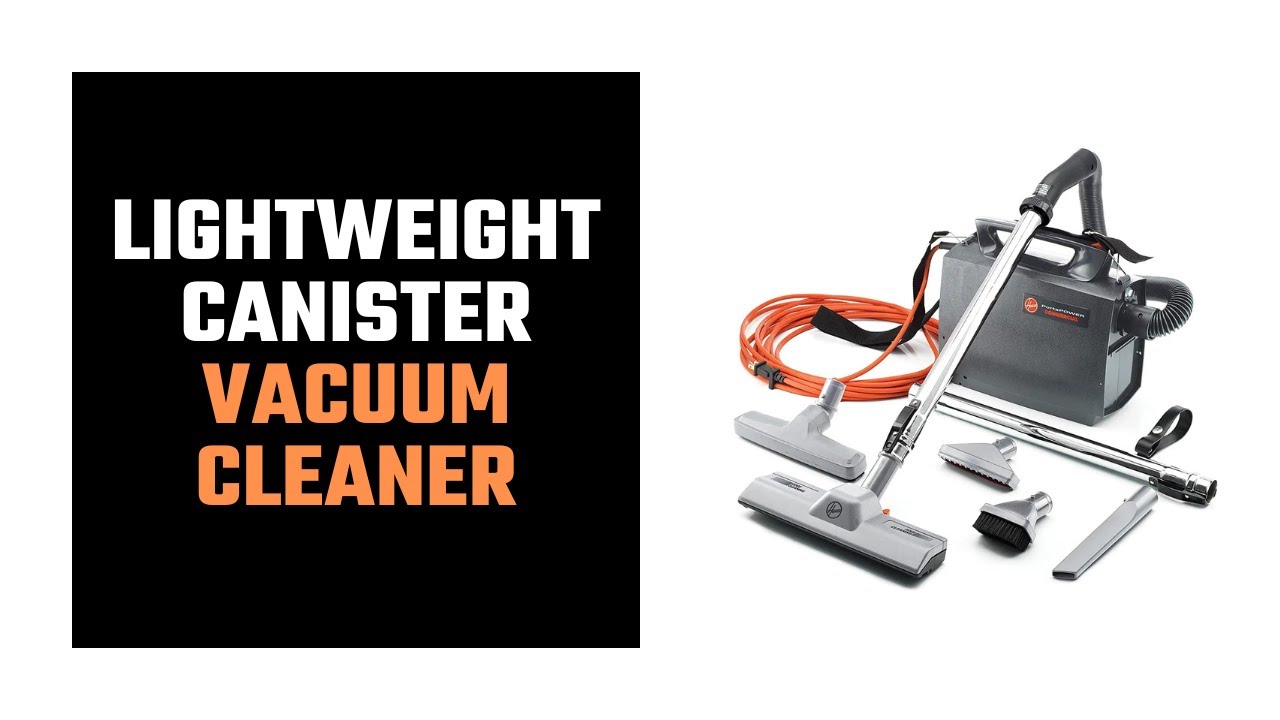 Hoover Commercial PORTAPOWER Lightweight Canister Vacuum Cleaner with