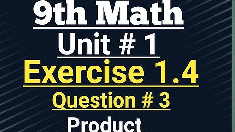 Class 9th math exercise 1.4 question no 3  complete solved ✔️ # important questions #matrices