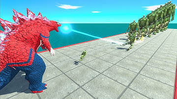 Godzilla Spider-Man Team vs 10 Levels of Infected Colossal Titan – ARBS Size Comparison