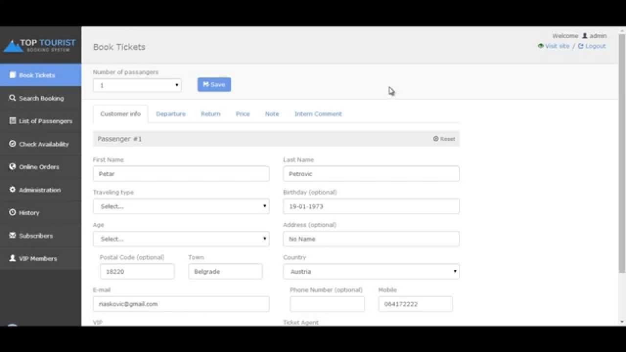 Booking CMS - Book tickets - YouTube