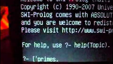 Prolog Program to determine if number is prime.